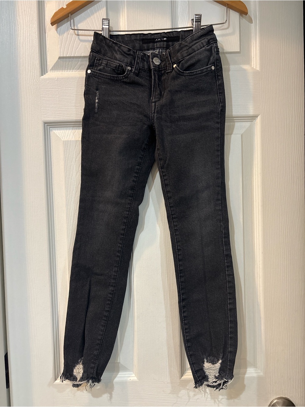 Joe's Jeans Black Distressed Skinny Jeans
